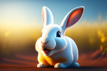 easter bunny with a basket