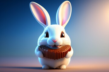 easter bunny with egg