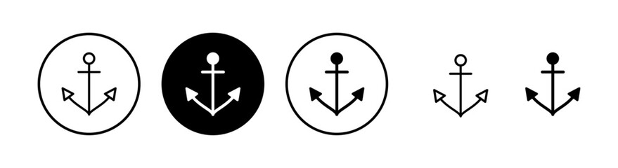 Anchor icon vector illustration. Anchor sign and symbol. Anchor marine icon.
