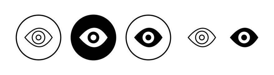 Eye icon vector illustration. Eye sign and symbol. Look and Vision icon.