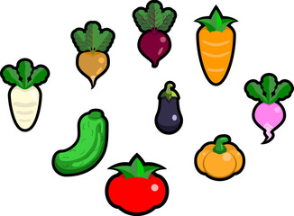 vegetable stickers