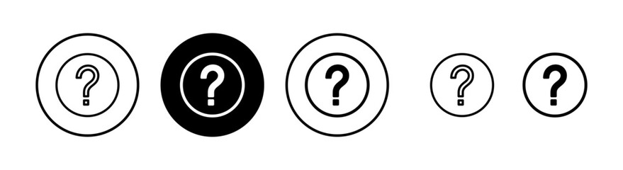 Question icon vector illustration. question mark sign and symbol