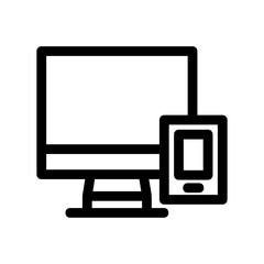 responsive design icon or logo isolated sign symbol vector illustration - high quality black style vector icons
