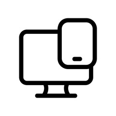 responsive design icon or logo isolated sign symbol vector illustration - high quality black style vector icons
