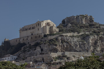Fototapeta premium an old castle in Scicli in Sicily 