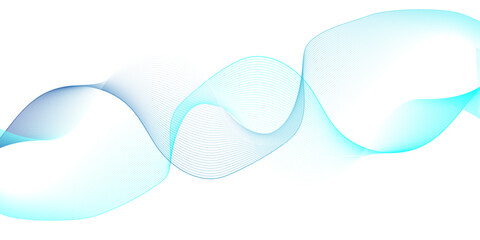 Abstract blue flowing wave lines background. Modern glowing moving lines design. Modern blue moving lines design element. Futuristic technology concept. Vector illustration.