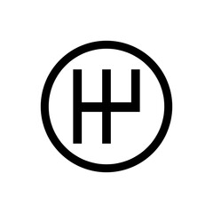 Fototapeta premium gear shifting icon trendy style illustration on white background..eps