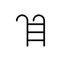 Swimming pool ladder icon design element vector trendy style illustration on white background..eps © rahul