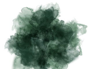 watercolor abstract with transparent background