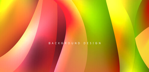 Beautiful liquid shapes with fluid colors abstract background © antishock