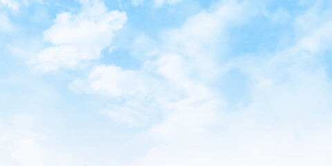 Obraz na płótnie Canvas Beautiful white clouds and blue sky.