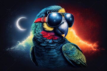 Parrot Space Soldier Defending The Universe Generative AI