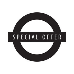 Special offer stamp icon vector logo design template