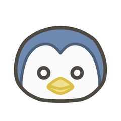 ペンギンの手書きイラスト