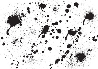 横型の斜めに飛び散った墨の飛沫