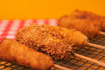 Corn Dog or wheat bread: enjoy the sausage and cheese stuffed yogi with your favorite bread