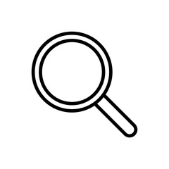 Magnifying glass or search icon. Isolated searching web icon illustration. 