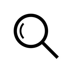 Magnifying glass or search icon. Isolated searching web icon illustration. 