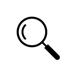 Magnifying glass or search icon. Isolated searching web icon illustration. 