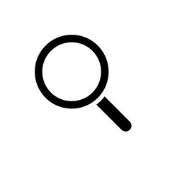 Magnifying glass or search icon. Isolated searching web icon illustration. 