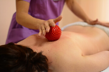 person having a massage