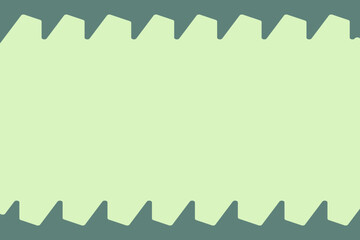 Abstract frame in trendy spring green colors with decorative triangular elements. Copyspase. EPS