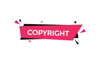 copyright button vectors.sign label speech bubble copyright
