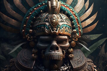 Obraz premium aztec art created using AI Generative Technology