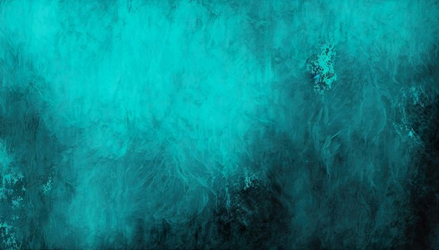 Textured turquoise background, water surf painting style, minimalist painting, abstract art, (smoke), highly detailed painting, banner, created with generative AI technology.