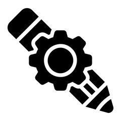 design process glyph icon