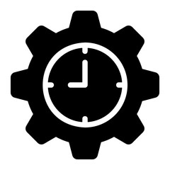 clock glyph icon