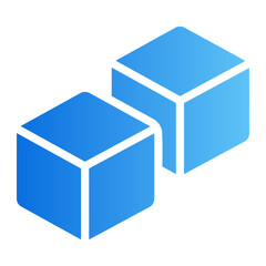 cube gradient icon