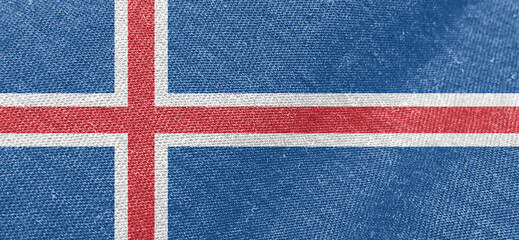 Iceland flag fabric cotton material wide flag wallpaper