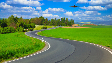 ボヘミア地方の美しい田園風景