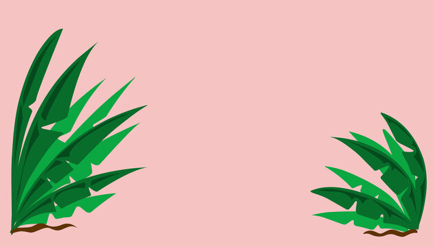 Green leaf illustration background