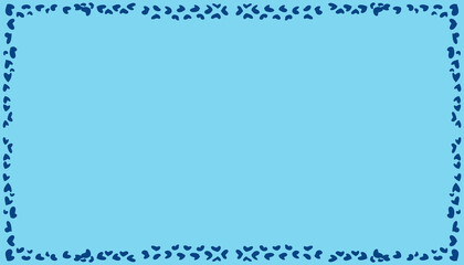 Abstract blue frame border texture illustration background. Perfect for website wallpapers, posters, banners, book covers, invitation covers