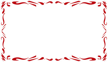 Red abstract illustration background frame border texture