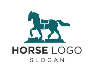 Logo about Horse on a white background. created using the CorelDraw application.