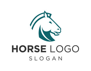 Logo about Horse on a white background. created using the CorelDraw application.