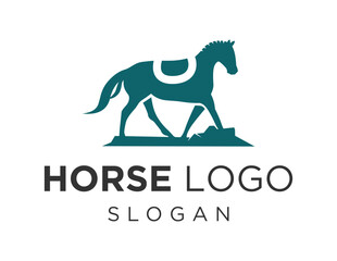 Logo about Horse on a white background. created using the CorelDraw application.