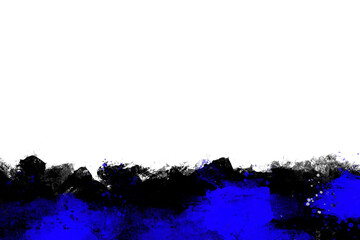 Black and Blue Watercolor modern brush style with colorful texture for your template.