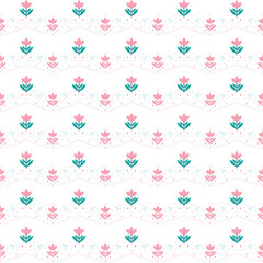 Design collection flower modern trend style. Fabric seamless patterns.