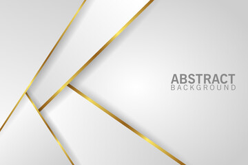 abstract white golden line geometric template textured decoration background wallpaper design