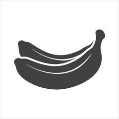 Banana icon vector. Banana fruit icon isolated on white background. Banana icon in trendy flat style vector. Vector illustration