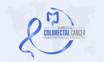 National Colorectal Cancer Awareness Month. Save Lives with Prevention Awareness concept observed on March