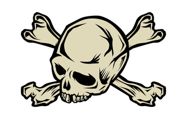 Fototapeta premium Skull and bones