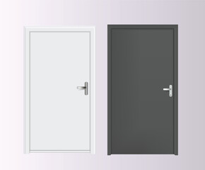 door Vector, Wooden door Illustration 