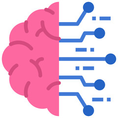 machine learning flat icon