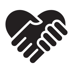 Obraz premium Dating, hand, love icon