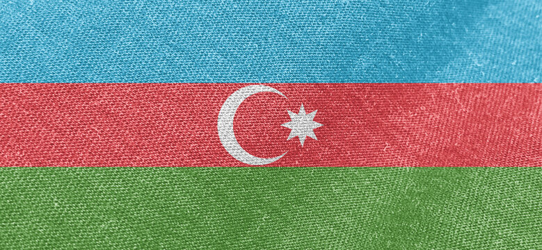 Azerbaijan flag fabric cotton material wide flag wallpaper